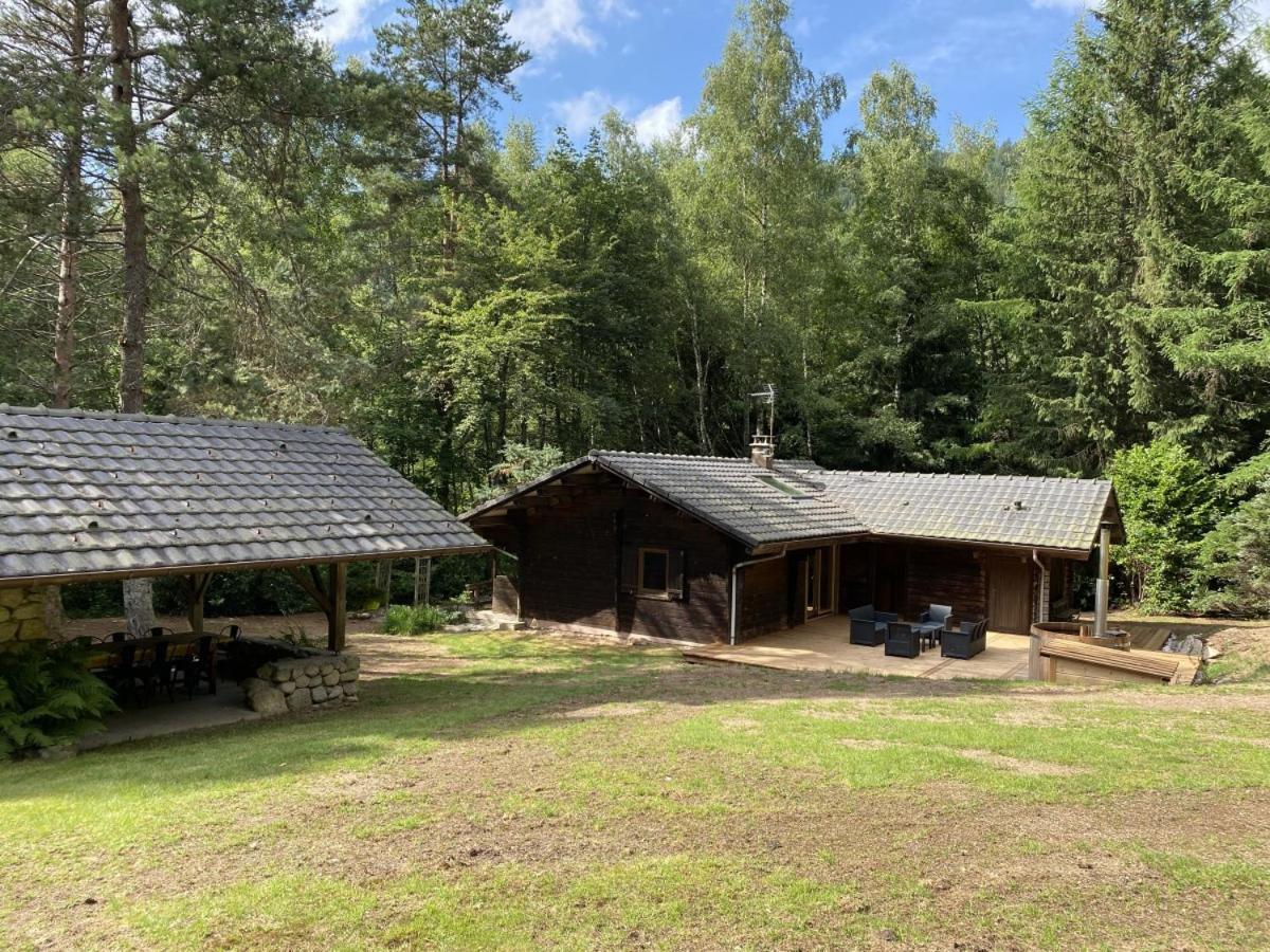 Le Fishing Lodge Chalet En Bois Avec Bain Nordique La Bresse Exterior foto